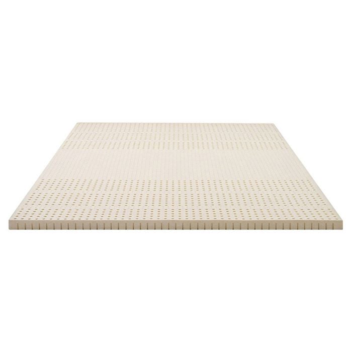 Latex Mattress Topper Pad 100% Natural Memory Foam Pillowtop King Size Bed Beige