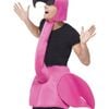 Fancy Pink Flamingo Adults Funny Animal Costume - Standard