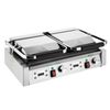 Apuro Double Contact Grill Flat Base Ribbed Top Plate - CU612-A