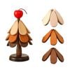Catzon Wooden Tree Trivet Set Hot Dish Protector-Apple3