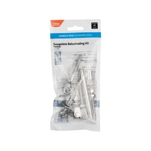 Taskmaster 316 Stainless Steel Swageless Timber Lag Screw Balustrading Kit