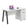 Modern Furniture ASPEN Single Workstation 140cm - White & Black