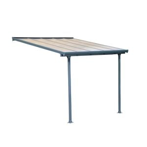 Canopia 3.0 x 3.0 x 3.0m Grey / Clear Feria D.I.Y. Patio Kit - Grey 3.0m