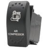 Switch Boss Dual White LED Laser Etched Rocker Switch - Air Compressor