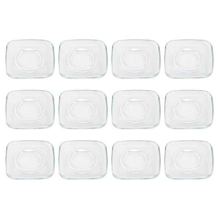 LAV Cozy Glass Cappuccino Saucers - 16.5cm - Pack of 12