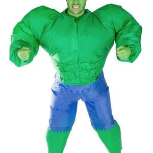 Inflatable Green Angry Man Adults Costume - One Size
