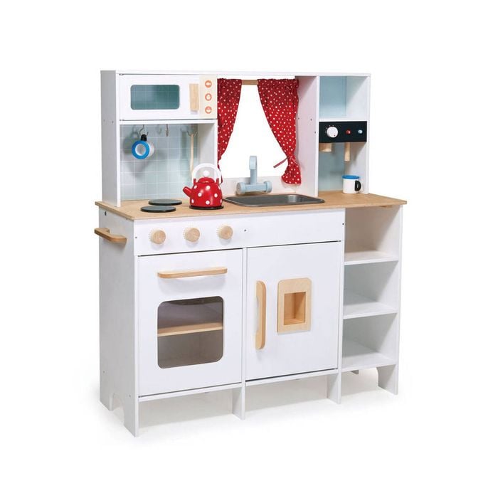 Mentari Wooden Play Kitchen 84x92cm Kids Toy Set White +3y+