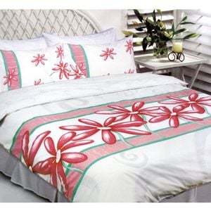 225TC Daisy Pink Quilt Cover Set Single