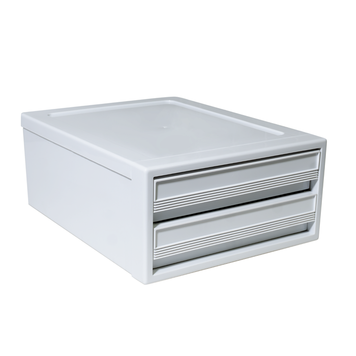 Inabox Twin Modular Drawers White