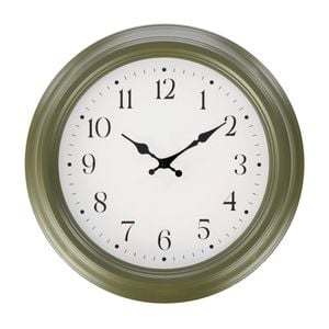Society Home Marlow Wall Clock Cream & Green 35x35x6.3cm