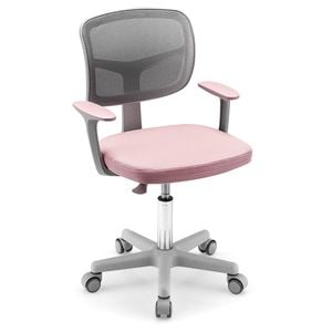 Costway Kids Study Computer Chair Ergonomic Gaming Desk Chair Pink