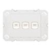 HPM Arteor 3 Gang Light Switch For Fan Light Heat