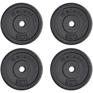 METEOR 5kgx4 Black Cast Iron Standard Weight Plates