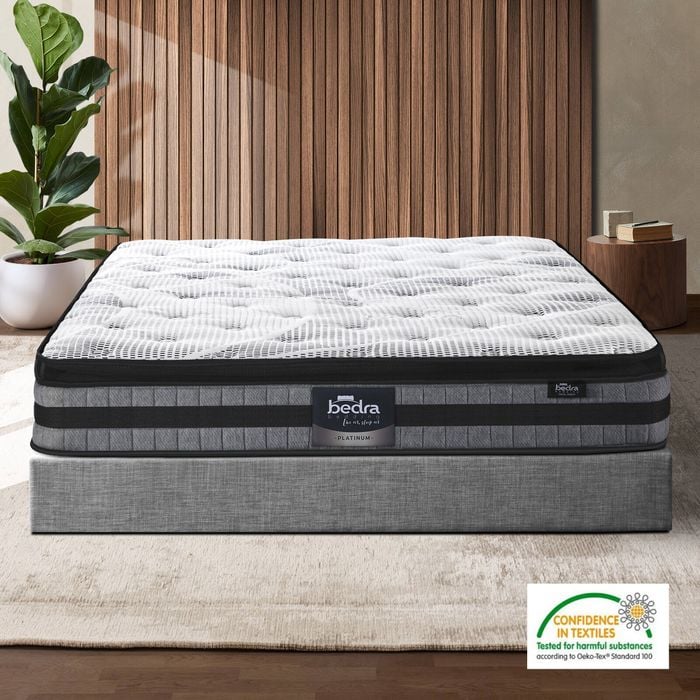 Bedra Mattress Cool Gel Foam Bonnell Spring Pillow Top Bed 22cm Queen