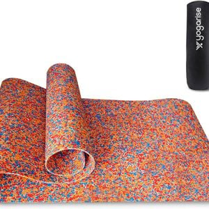 Yogarise 6mm Anti-Skid Yoga Mat with Carry Bag – Eco-Friendly, Water-Resistant, Non-Toxic, Lightweight Marble