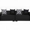 Loretta PU Leather Sofa - Black