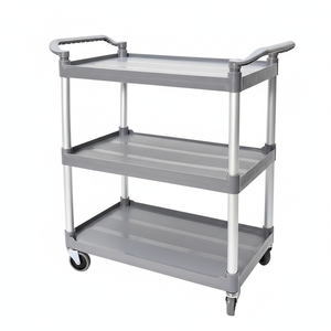 3 Tier Service Cart 1m Length Large Rolling Trolley