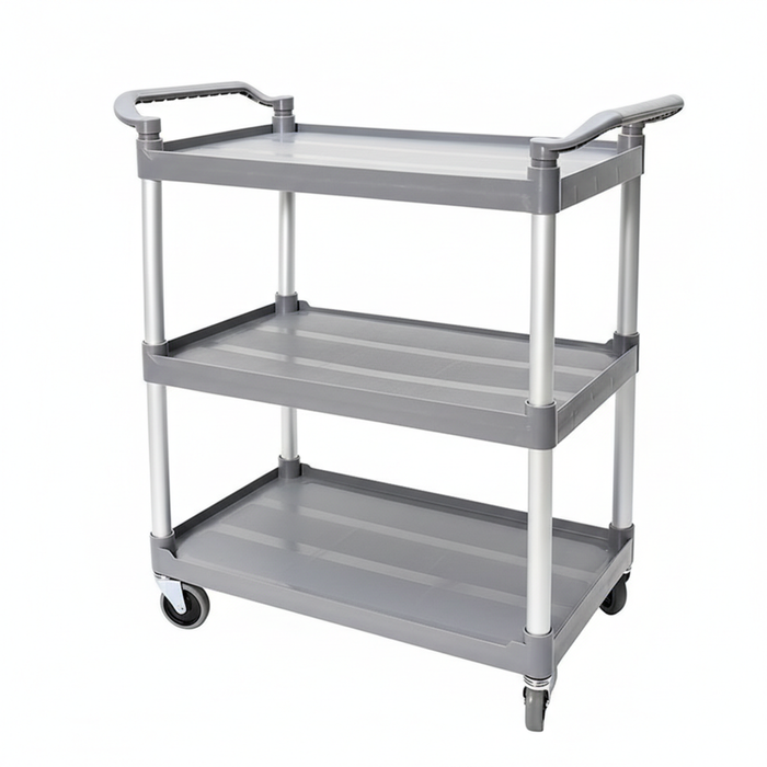 3 Tier Service Cart 1m Length Large Rolling Trolley