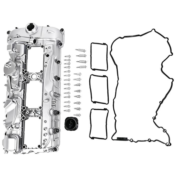 Aluminium Engine Valve Cover For BMW 1 3 5 135i 335i 535i X5 X6 N55 w/Gasket+PCV