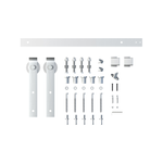 Rolltrak 2000 x 40 x 6mm Matte White Barn Door Track Side Mount