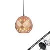 Snap Lighting Tuile Embossed Metal Sphere Downlight to Pendant Light Conversion Kit Champagne Small