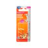 ZENITH 4.5kg Angle Drive Hook Brass Plated - 5 Pack