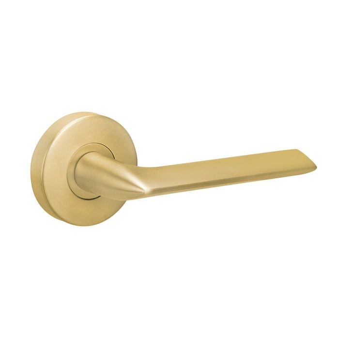 Delf Satin Brass Alicante Dummy Lever Set