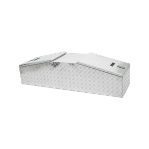 Rhino 1760 x 520 x 480mm Aluminium Raked Gull Wing Checkerplate Tool Box