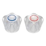 Shaw & Mason Clear Universal Multi Fit Tap Handles - Pair