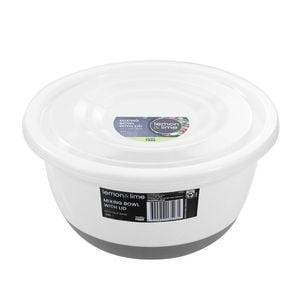 Lemon & Lime Lidded 4.5L Mixing Bowl w/ Anti-Slip Base - Assorted