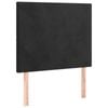 vidaXL Headboards Upholstered Wall Bed Header Bedroom 2 pcs Black 100 cm Velvet