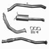 Ignite Exhausts Turbo Back For Nissan D22 Navara 3l 3" No Cat With Muffler Raw Aluminised Steel