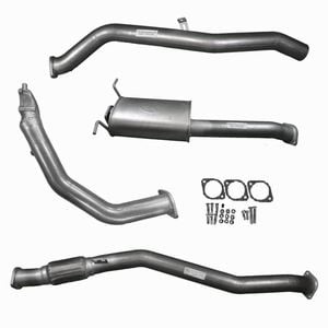 Ignite Exhausts Turbo Back For Nissan D22 Navara 3l 3" No Cat With Muffler Raw Aluminised Steel