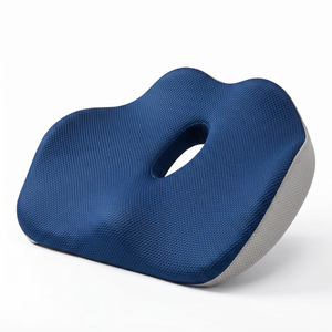 Altus Coccyx Orthopedic Seat Cushion Memory Foam Chair Cushion - Navy Blue