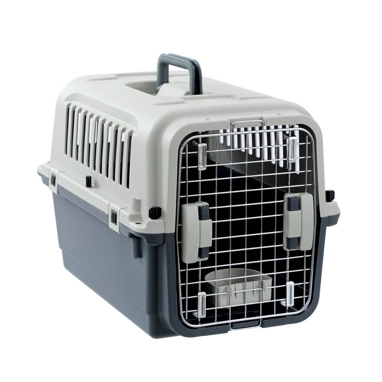 Paws Claws 60.5cm Dual Swing Door Pet Carrier Pro Small White Bunnings Australia