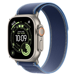 Apple Watch Ultra 3 49mm GPS + Cellular Natural Titanium Case w/ Blue/Bright Blue Trail Loop  (Small/Medium)