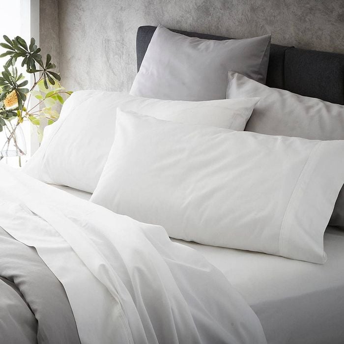 Ashton Fitted Sheet Double Bed White MyHouse