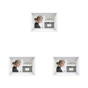 3PK Unigift Soho 2 Sizes 3-Open Collage Picture Frame White