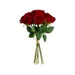 UN-REAL 30cm Red Rose Posy Artificial Flower