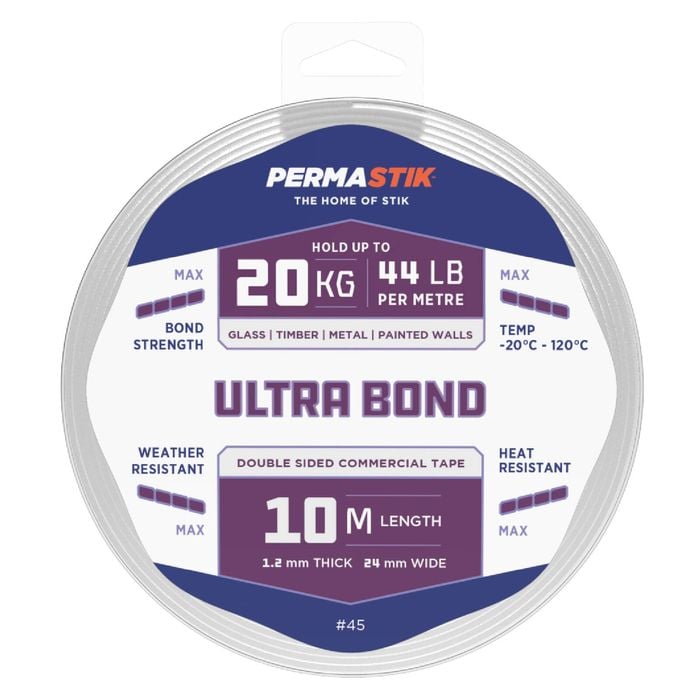 Permastik 10m x 24mm Ultra Bond Mounting Tape