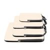 Catzon 4 Set Compression Packing Cubes Travel Accessories Expandable Packing Organizers-white