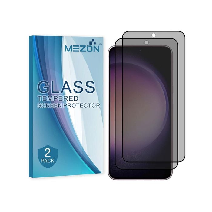 2 Pack MEZON Samsung Galaxy S23+ (6.6") Privacy Anti-Spy Full Cover Tempered Glass