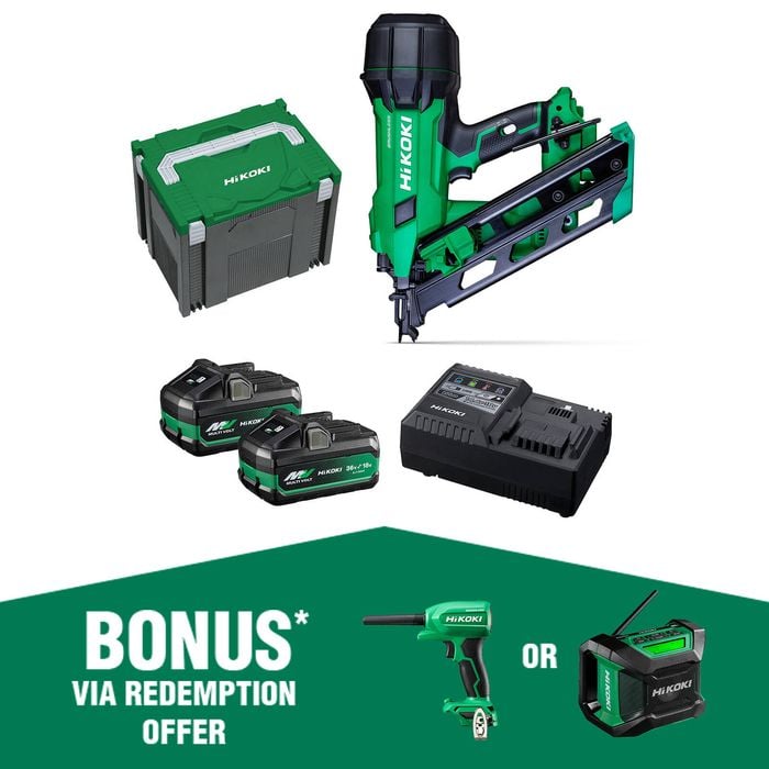 HIKOKI 18V Brushless Cordless Framing Nailer 2XMV Kit NR1890DCA HMZ