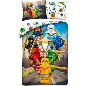 Lego Ninjago Kids Cotton Quilt Cover Set - Single Bed Size