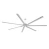 Parrot Uncle 254cm Matte White Silent Storm 7-Blade Aluminium Ceiling Fan With Remote