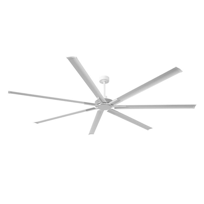Parrot Uncle 254cm Matte White Silent Storm 7-Blade Aluminium Ceiling Fan With Remote