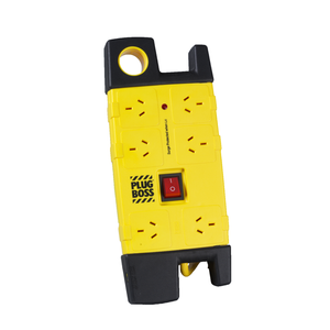 HPM 6 Outlet Plugboss Surge Protected Powerboard