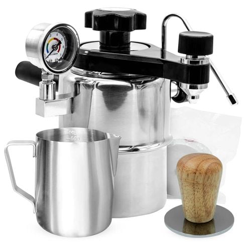 Bellman Silver CX 25P Espresso Steamer and Tamper Bundle Bunnings Australia