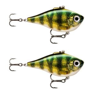 2x Rapala 5cm Rippin' Rap Lipless Sinking Vibe Fishing Lures - Live Perch