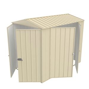 Build-a-Shed 1.5 x 2.3 x 2.3m Gable Double Hinged Side Door Shed - Cream